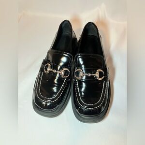 She&in women’s shoes loafers black patent leather 5.5​​​​
